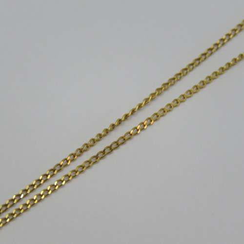 Very fine 9kt gold chain with pendant - Weight 1,8 g - Length 51 cm