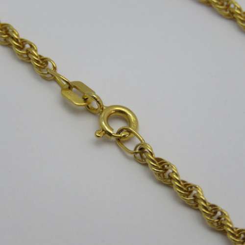 Beautiful 9kt gold chain necklace - Weight 8,8 g - Length 70 cm - Width 1,35 mm