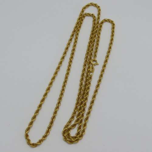 Beautiful 9kt gold chain necklace - Weight 8,8 g - Length 70 cm - Width 1,35 mm