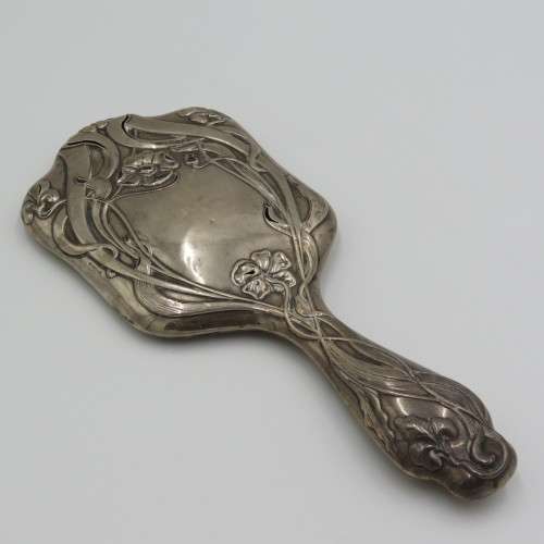 Sterling silver Chester 1906 handheld mirror - 419,6 g