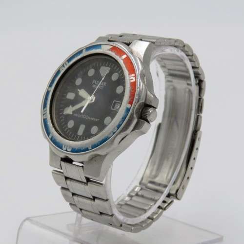 Pulsar Quartz Pepsi colors mens watch - Working - Color fading