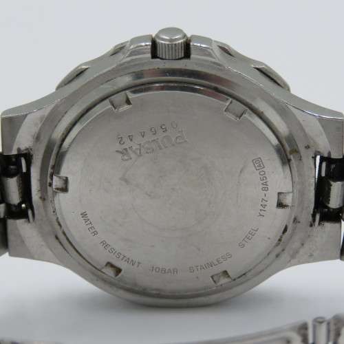 Pulsar Quartz Pepsi colors mens watch - Working - Color fading