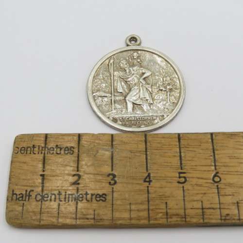Silver St Christopher medal - 10,8 g
