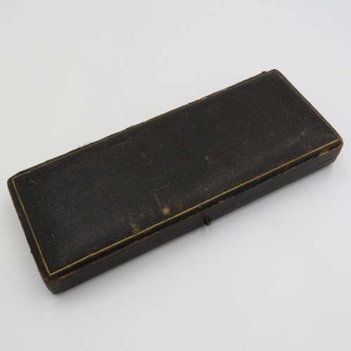 Antique Jam Spoon and butter knife set in case by Francis Howard