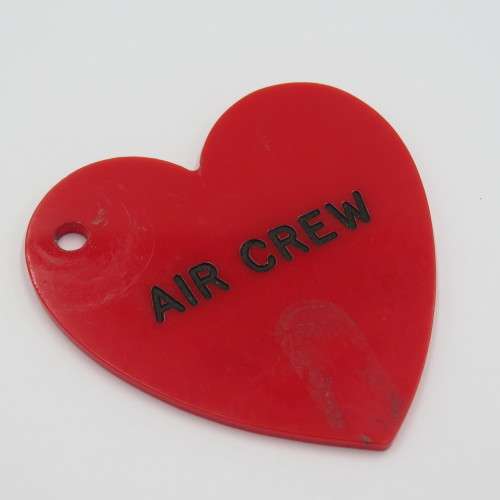 Air crew luggage tag of G.J. Reid Daly Air Rhodesia Salisbury Airport