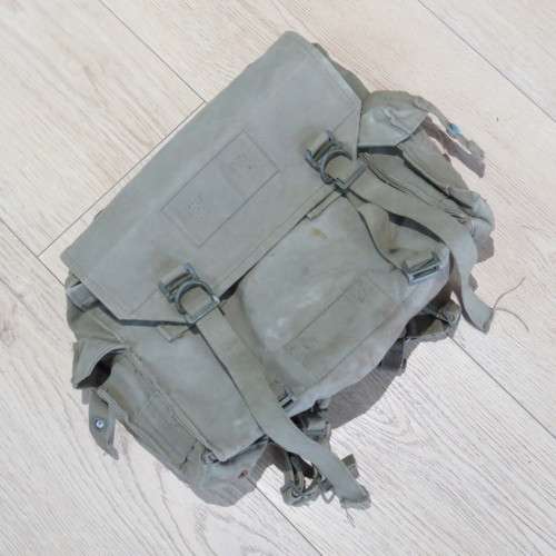 SADF webbing grootsak backpack - Some clasps missing - Size 36 x 44 cm