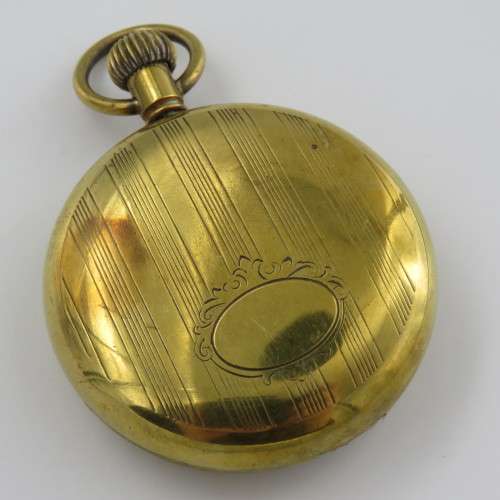 Vintage Ellenco pocketwatch - Gold coloured - Working