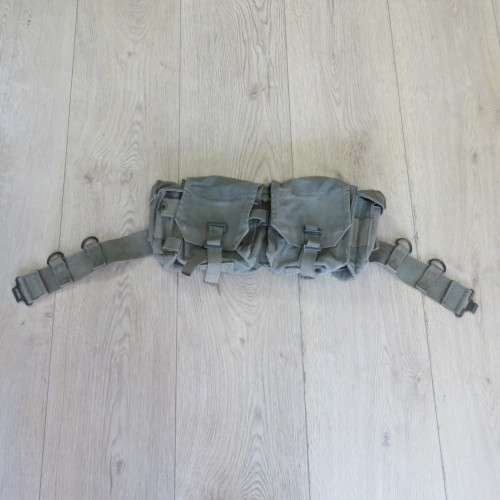 SADF webbing kidney pouches with damaged belt - 23 x 43 cm