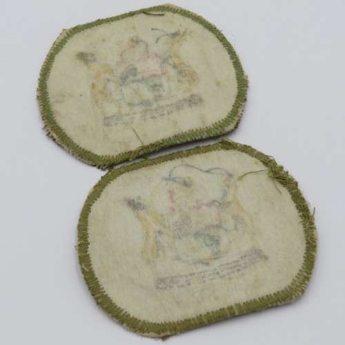 Pair of SADF Warrant Officer class 1 cloth rank badges