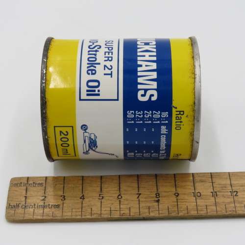 Vintage Duckhams Super 2T two-stroke oil can - Sealed