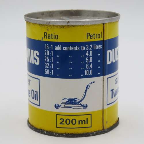 Vintage Duckhams Super 2T two-stroke oil can - Sealed