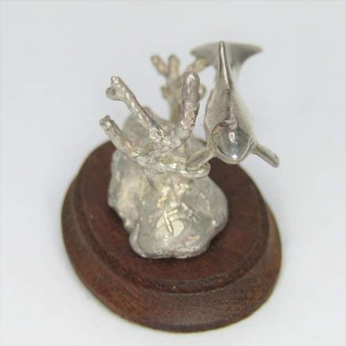 Silver Sculpture `Orca` by Stuart Benade - 79g