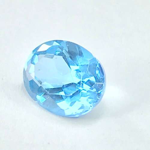 Synthetic Spinel 2,1 Carat Aqua Blue oval stone - @R1 start
