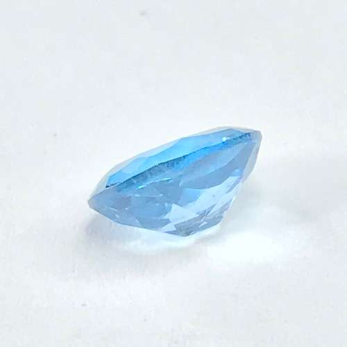 Synthetic Spinel 2,1 Carat Aqua Blue oval stone - @R1 start