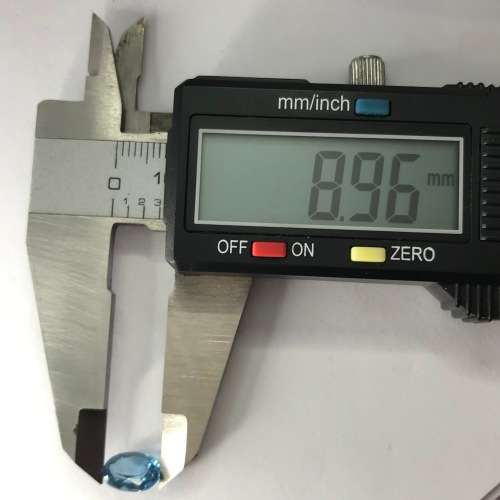 Synthetic Spinel 2,1 Carat Aqua Blue oval stone - @R1 start