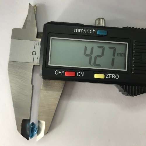 Synthetic Spinel 2,1 Carat Aqua Blue oval stone - @R1 start