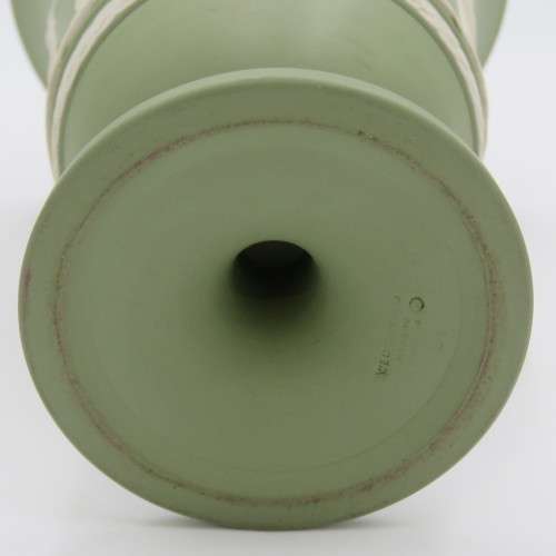 Wedgwood Green Jasperware vase