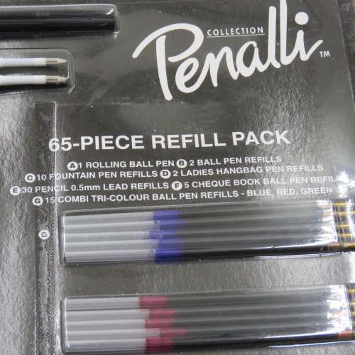 Penalli Pen collection set with 65-piece refill pack