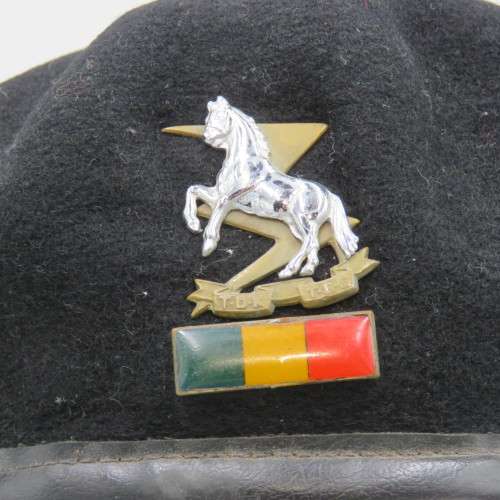 SADF Technical Services Corps beret with badge and balkie - Size 54 cm