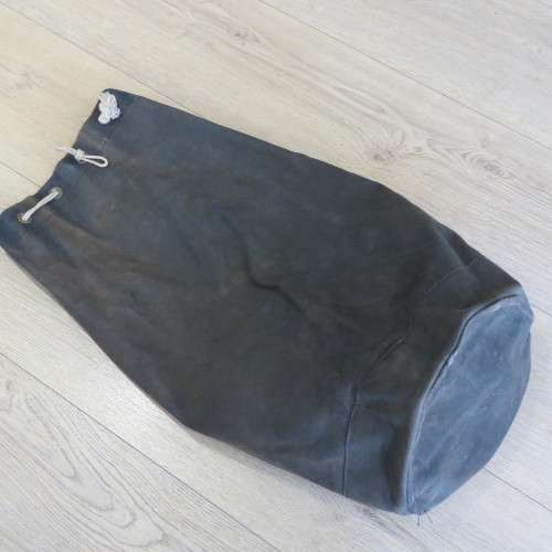 Old Black color military style duffle bag - Size 79 x 48 cm