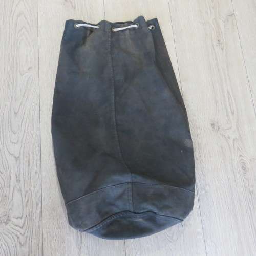 Old Black color military style duffle bag - Size 79 x 48 cm