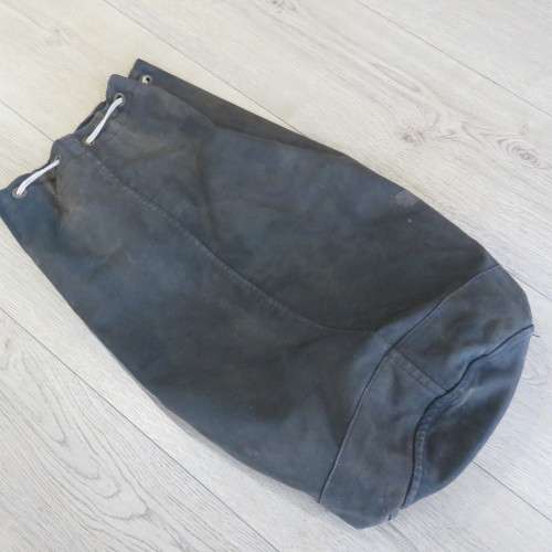 Old Black color military style duffle bag - Size 79 x 48 cm