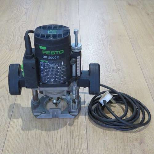 Festool Festo OF 2000 E router - Working - No accessories - 29 cm high - Base 15 x 17 cm