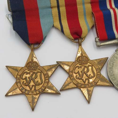 Set of 4 WW2 medals issued to SAP195937 M.M.C. Crous
