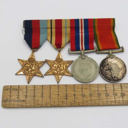 Set of 4 WW2 medals issued to SAP195937 M.M.C. Crous