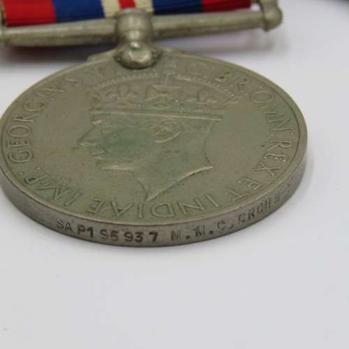 Set of 4 WW2 medals issued to SAP195937 M.M.C. Crous