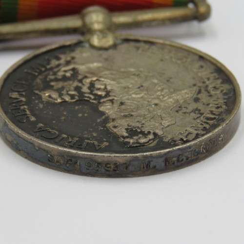 Set of 4 WW2 medals issued to SAP195937 M.M.C. Crous