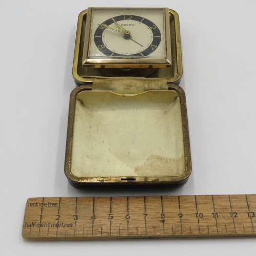 Vintage Seiko Mechanical bedside alarm clock - Working