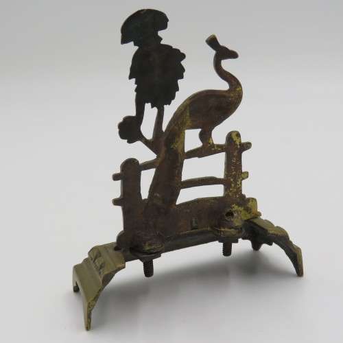 Vintage Peacock design brass ornament