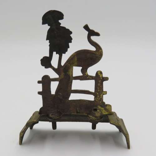 Vintage Peacock design brass ornament
