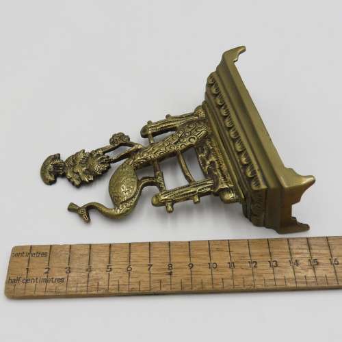 Vintage Peacock design brass ornament