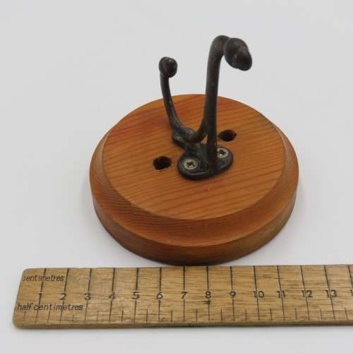 Vintage cast iron coat hanger hook