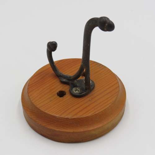 Vintage cast iron coat hanger hook