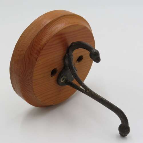 Vintage cast iron coat hanger hook