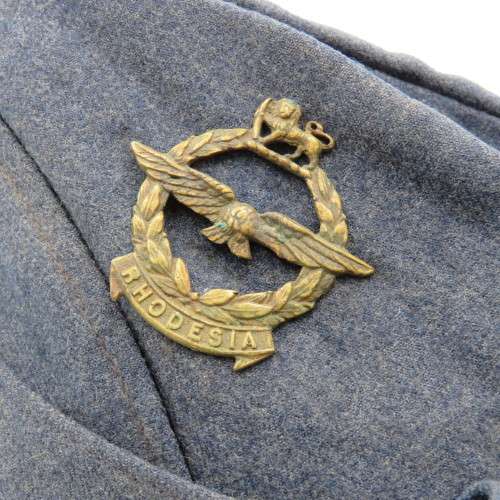 WW2 Rhodesian Air Force Side cap with rank epaulettes - Cap size 54 cm