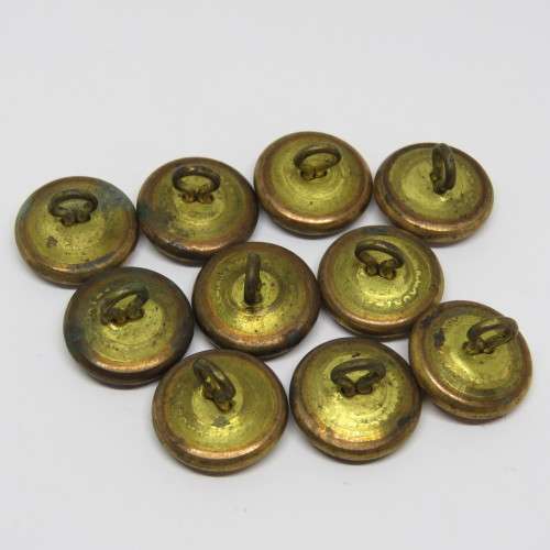 Lot of 10 WW2 Rhodesia Air Force mid-size uniform buttons