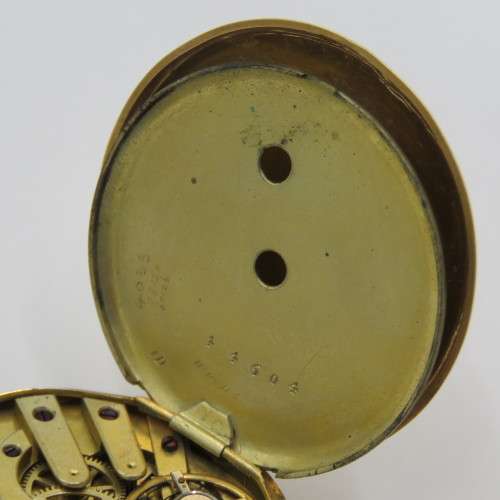 Antique 18kt Gold pocketwatch with small dial - Working - No key