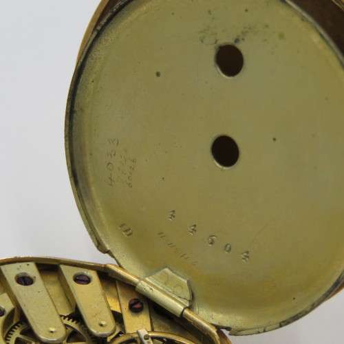 Antique 18kt Gold pocketwatch with small dial - Working - No key