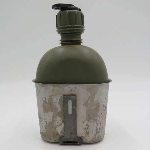SADF water bottle with fire bucket and NBC cap in pouch