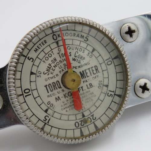 Vintage Snap-On TQ C-150 Torqometer torque wrench in box - Length 41 cm