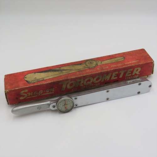 Vintage Snap-On TQ C-150 Torqometer torque wrench in box - Length 41 cm
