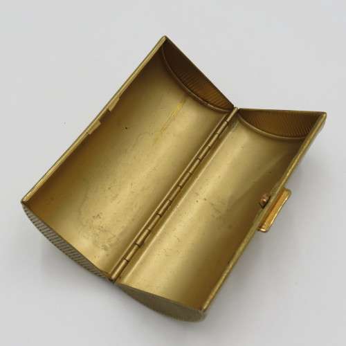 Vintage Gilded trinket box with mother of pearl lid