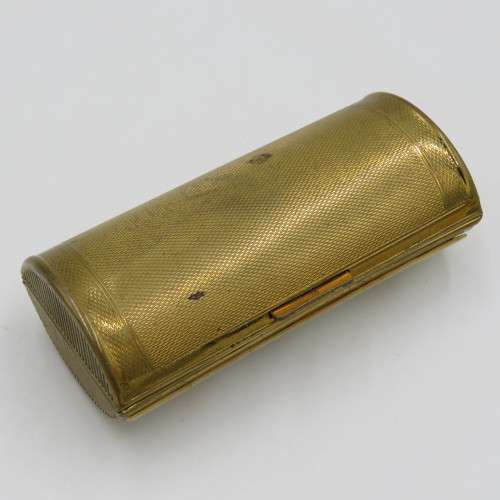 Vintage Gilded trinket box with mother of pearl lid