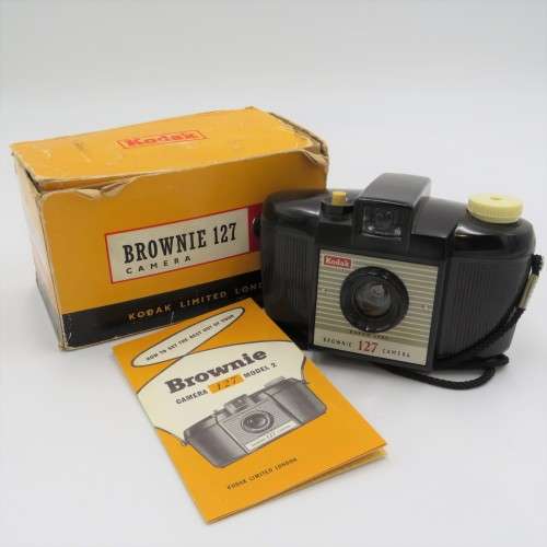 Vintage Kodak Brownie 127 model 2 camera with box