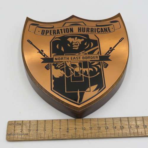Rhodesia Operation Hurricane North East Border plaque - In box