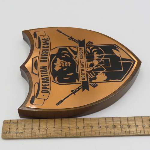 Rhodesia Operation Hurricane North East Border plaque - In box